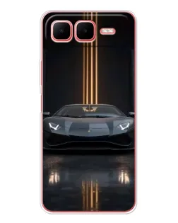 Чехол для Infinix Smart 10 Plus с картинкой «Lamborghini золотые линии» Чехол для Infinix Smart 10 Plus с картинкой «Lamborghini золотые линии»