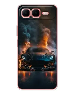Чехол для Infinix Smart 10 Plus с картинкой «Lamborghini дымная эстетика» Чехол для Infinix Smart 10 Plus с картинкой «Lamborghini дымная эстетика»