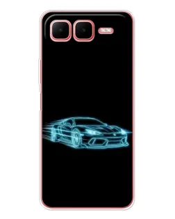 Чехол для Infinix Smart 10 Plus с картинкой «Неоновый контур Lamborghini» Чехол для Infinix Smart 10 Plus с картинкой «Неоновый контур Lamborghini»