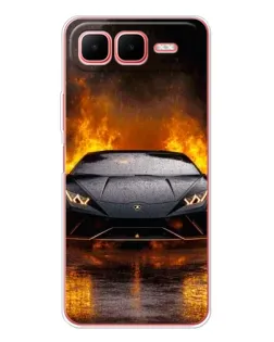 Чехол для Infinix Smart 10 Plus с картинкой «Lamborghini в огне» Чехол для Infinix Smart 10 Plus с картинкой «Lamborghini в огне»
