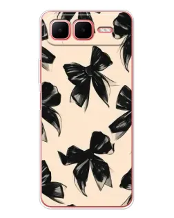 Чохол для Infinix Smart 10 Plus з картинкою «Патерн чорні банти» Чохол для Infinix Smart 10 Plus з картинкою «Патерн чорні банти»