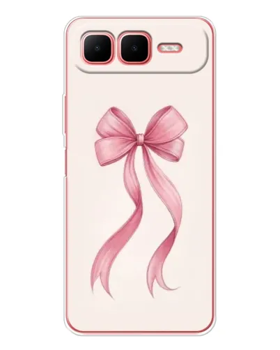 Чохол для Infinix Smart 10 Plus з картинкою «Рожевий бант»