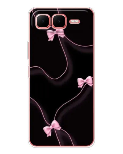 Чохол для Infinix Smart 10 Plus з картинкою «Рожеві стрічки»