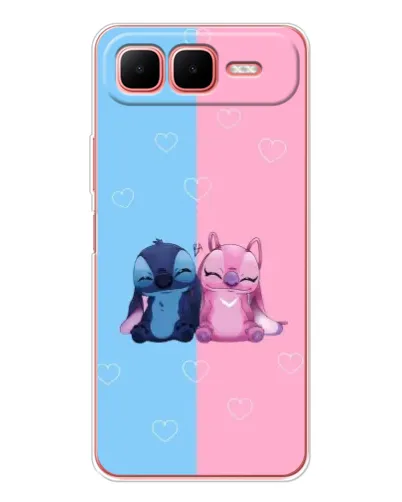 Чохол для Infinix Smart 10 Plus з картинкою «Stitch та Angel Love»