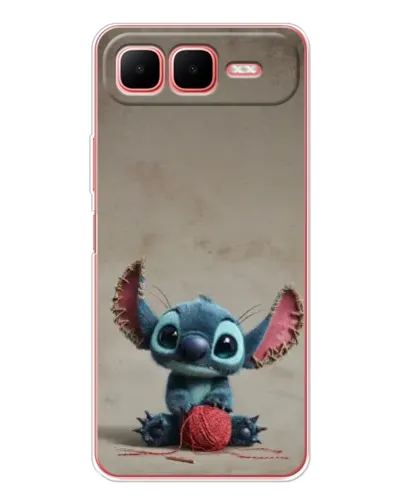 Чохол для Infinix Smart 10 Plus з картинкою «Стіч на чоричневому фоні»