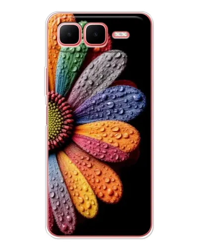 Чехол для Infinix Smart 10 Plus с картинкой «Радужный цветок»