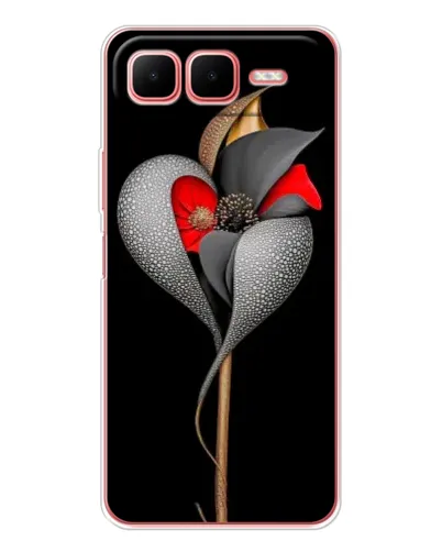 Чехол для Infinix Smart 10 Plus с картинкой «Серебряный фантазийный цветок» Чехол для Infinix Smart 10 Plus с картинкой «Серебряный фантазийный цветок»