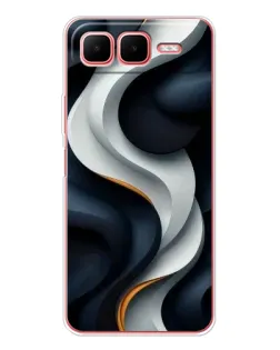 Чохол для Infinix Smart 10 Plus з картинкою «Об'ємні чорно-білі стрічки» Чохол для Infinix Smart 10 Plus з картинкою «Об'ємні чорно-білі стрічки»