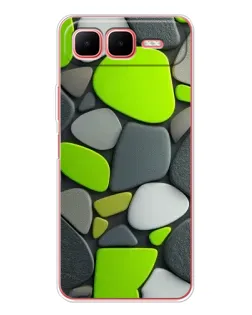 Чохол для Infinix Smart 10 Plus з картинкою «Яскрава неонова галька»