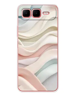 Чохол для Infinix Smart 10 Plus з картинкою «Пастельні ніжні хвилі»