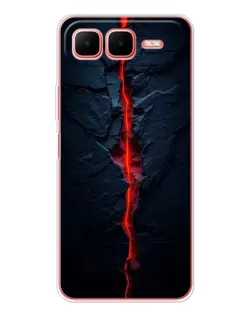 Чохол для Infinix Smart 10 Plus з картинкою «Червона лавова тріщина»