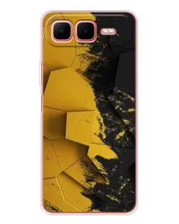 Чохол для Infinix Smart 10 Plus з картинкою «Золоті уламки геометрії»