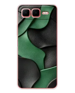 Чохол для Infinix Smart 10 Plus з картинкою «Зелені шкіряні хвилі»