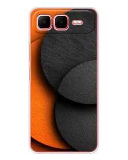 Чохол для Infinix Smart 10 Plus з картинкою «Геометрія помаранчевих кіл»
