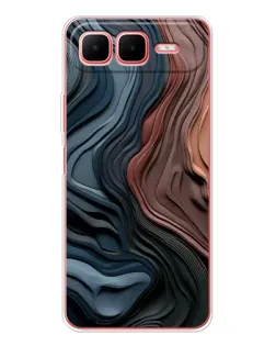 Чохол для Infinix Smart 10 Plus з картинкою «Кольорові хвилі каньйону»