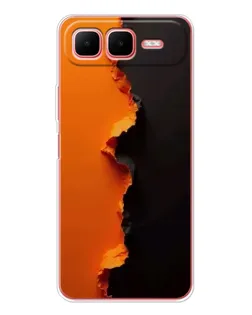 Чохол для Infinix Smart 10 Plus з картинкою «Помаранчевий розлом»