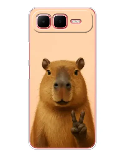 Чехол для Infinix Smart 10 Plus с картинкой «Капибара виктория» Чехол для Infinix Smart 10 Plus с картинкой «Капибара виктория»