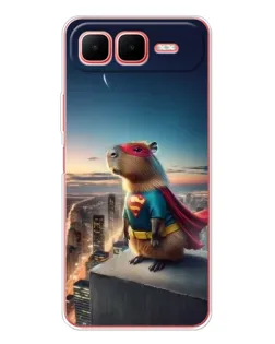 Чехол для Infinix Smart 10 Plus с картинкой «Капи-мен супергерой» Чехол для Infinix Smart 10 Plus с картинкой «Капи-мен супергерой»