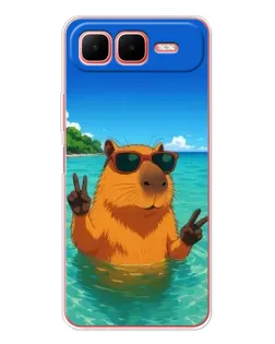Чехол для Infinix Smart 10 Plus с картинкой «Морская капибара» Чехол для Infinix Smart 10 Plus с картинкой «Морская капибара»