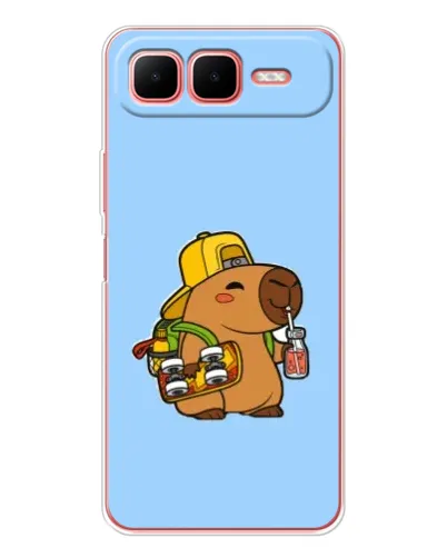 Чехол для Infinix Smart 10 Plus с картинкой «Капибара на скейте» Чехол для Infinix Smart 10 Plus с картинкой «Капибара на скейте»