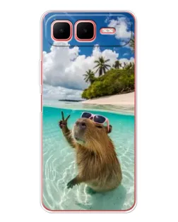 Чехол для Infinix Smart 10 Plus с картинкой «Капибара на море» Чехол для Infinix Smart 10 Plus с картинкой «Капибара на море»