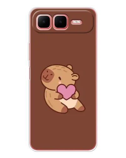 Чехол для Infinix Smart 10 Plus с картинкой «Капибара с сердцем» Чехол для Infinix Smart 10 Plus с картинкой «Капибара с сердцем»