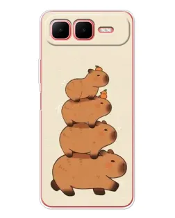 Чехол для Infinix Smart 10 Plus с картинкой «Башня из капибар» Чехол для Infinix Smart 10 Plus с картинкой «Башня из капибар»