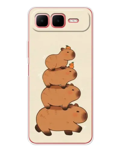 Чехол для Infinix Smart 10 Plus с картинкой «Башня из капибар» Чехол для Infinix Smart 10 Plus с картинкой «Башня из капибар»