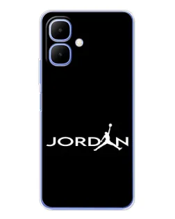Чехол для Infinix Smart 10 с картинкой «Jordan White Logo»