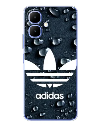 Чехол для Infinix Smart 10 с картинкой «Adidas Trefoil Blue»