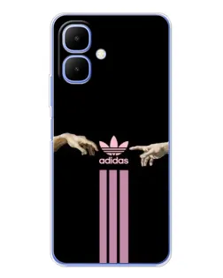 Чехол для Infinix Smart 10 с картинкой «Adidas Hands» Чехол для Infinix Smart 10 с картинкой «Adidas Hands»