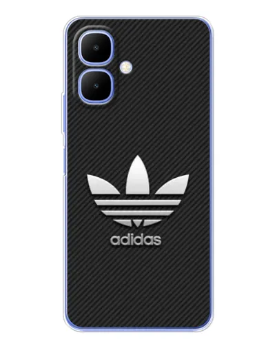 Чехол для Infinix Smart 10 с картинкой «Adidas Карбоновая текстура»