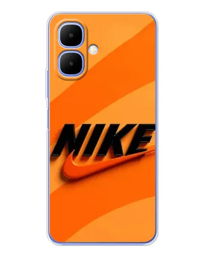Чехол для Infinix Smart 10 с картинкой «Оранжевый драйв Nike» Чехол для Infinix Smart 10 с картинкой «Оранжевый драйв Nike»