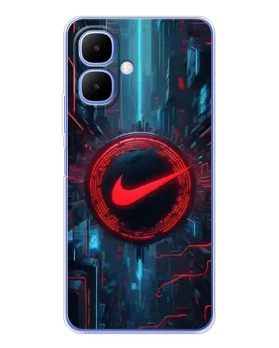 Чехол для Infinix Smart 10 с картинкой «Техногенный стиль Nike» Чехол для Infinix Smart 10 с картинкой «Техногенный стиль Nike»