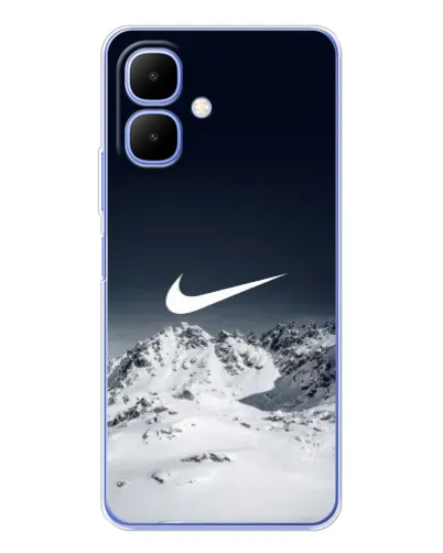 Чехол для Infinix Smart 10 с картинкой «Nike — зимние горы» Чехол для Infinix Smart 10 с картинкой «Nike — зимние горы»