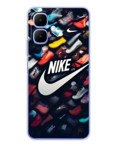 Чехол для Infinix Smart 10 с картинкой «Коллекция кроссовок Nike» Чехол для Infinix Smart 10 с картинкой «Коллекция кроссовок Nike»