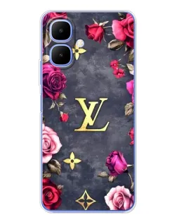 Чехол для Infinix Smart 10 с картинкой «Цветочный Louis Vuitton»
