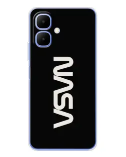 Чохол для Infinix Smart 10 з картинкою «NASA — вертикальний логотип»