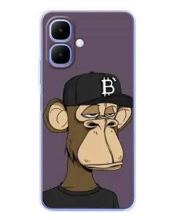 Чехол для Infinix Smart 10 с картинкой «Bored Ape в кепке»
