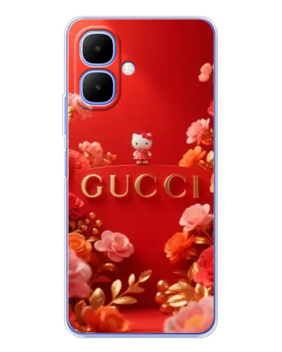 Чехол для Infinix Smart 10 с картинкой «Gucci — золотой сад»