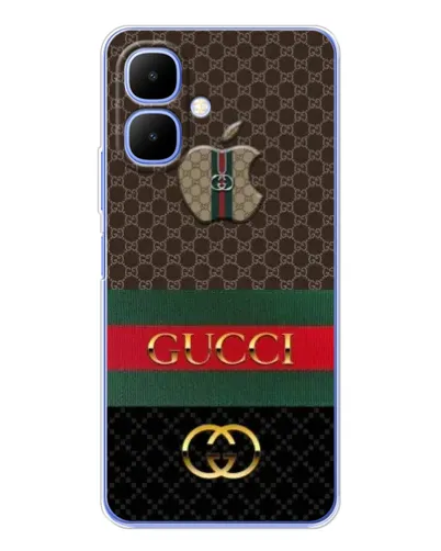 Чехол для Infinix Smart 10 с картинкой «Gucci — брендированный десерт»