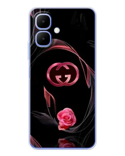 Чехол для Infinix Smart 10 с картинкой «Gucci — неоновая роза»