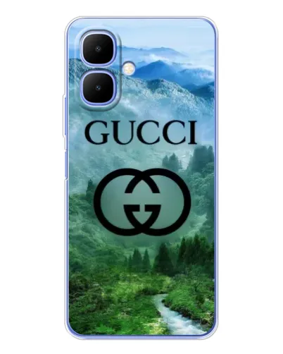 Чехол для Infinix Smart 10 с картинкой «Gucci — горный пейзаж»