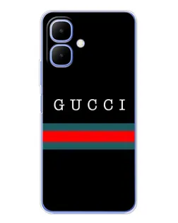Чехол для Infinix Smart 10 с картинкой «Gucci — красный пояс»