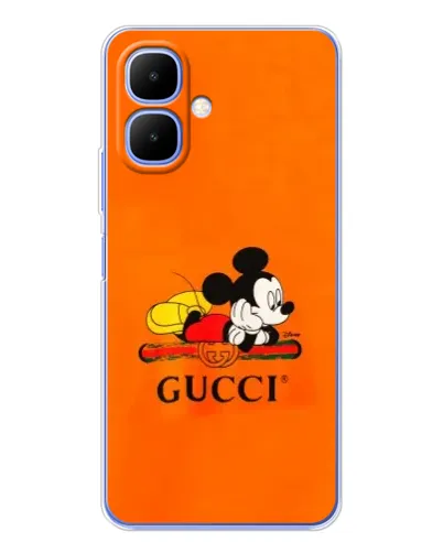 Чехол для Infinix Smart 10 с картинкой «Микки Маус Gucci — оранж» Чехол для Infinix Smart 10 с картинкой «Микки Маус Gucci — оранж»