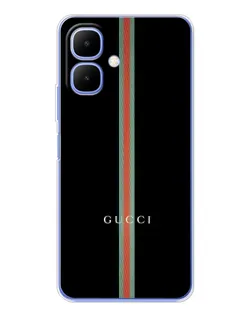 Чехол для Infinix Smart 10 с картинкой «Gucci — строгая линия»