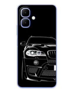 Чохол для Infinix Smart 10 з картинкою «Темний силует BMW» Чохол для Infinix Smart 10 з картинкою «Темний силует BMW»