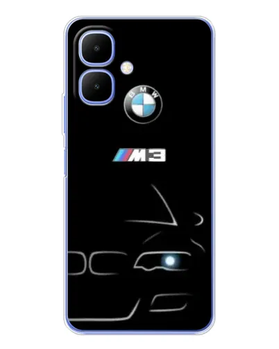 Чохол для Infinix Smart 10 з картинкою «Мінімалістичний принт BMW M3»