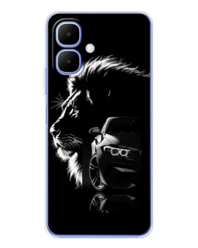 Чохол для Infinix Smart 10 з картинкою «BMW та лев»