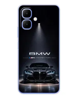 Чохол для Infinix Smart 10 з картинкою «BMW крізь нічне місто» Чохол для Infinix Smart 10 з картинкою «BMW крізь нічне місто»